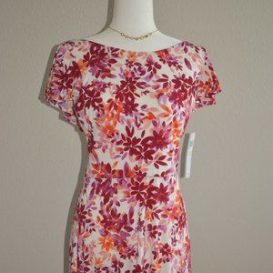 LONDON TIMES BERRY JERSEY DRESS SZ 4